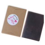 FanandRan Genuine Leather Journal Cover for Field Notes Notebooks, Moleskine Cahier Journal Pocket 3.5 x 5.5 Inches, Bourbon Brown - Retail: $18