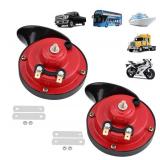 Yungeln Train Horns for Trucks 300DB Loud Air Electric Snail Horn,12V Waterproof Horns Kit Super Loud for Trucks,Cars,Motorcycle,Bikes and Boats 2 PCS - Retail: $10
