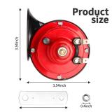 Yungeln Train Horns for Trucks 300DB Loud Air Electric Snail Horn,12V Waterproof Horns Kit Super Loud for Trucks,Cars,Motorcycle,Bikes and Boats 2 PCS - Retail: $10