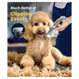 oneisall Dog Grooming Kit for Heavy Thick HairandCoatsLow Noise Rechargeable Cordless Waterproof Dog Clippers for Grooming AnimalsandPetsPet Shaver with Stainless Steel Blade and Paw Trimmer - Retail: