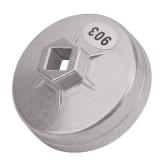 AHL 903 Cap 74mm 14 Flutes Oil Filter Wrench 12\ Square Drive Oil Filter Removel Tools Filter Socket Wrench Spanner Hand Tool for Lionel, Hafei, Mazda, Family, Primal, Geely - Retail: $7in