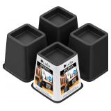 Lufia Bed Furniture Risers 4 Inch Heavy Duty Bed Lifts Risers for Sofa, Table, Couch, Chair or Desk, Set of 4 Bed Lifts (4 inch) - Retail: $26