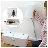 Power Strip Cover and Outlet Cover Box - Effectively Baby Proofs Power Strip on Floor or Wall, Protects Small Hands and Fingers, Cover Box and Outlet Cover Box - Retail: $25