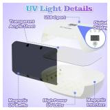 ButiResin UV Light for Resin | 360° Ring Double-Layer Curing | Magnetic UV Baffle Design | Double-Sided Timer (135 Min) | 56-LED 60W Fast-Curing Lamp | USB-Powered for Jewelry, Molds and DIY Crafts -