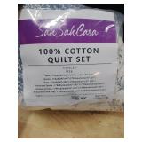 San San Casa 100percent Cotton 1-Piece Quilt Set King size  - Retail: $79