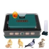 Ovatt 25 Egg Incubator, Automatic Poultry Hatcher with Digital Temperature and Humidity Control, LED Display, Automatic Egg Turner for Chicken, Duck and Goose Eggs, Ideal for Home and Small Farms - Re