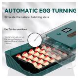 Ovatt 25 Egg Incubator, Automatic Poultry Hatcher with Digital Temperature and Humidity Control, LED Display, Automatic Egg Turner for Chicken, Duck and Goose Eggs, Ideal for Home and Small Farms - Re