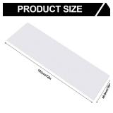 Barydat 8 Pcs Frosted Plastic Shelf Liner Waterproof Non Adhesive Shelf Mats for Wire Shelves Strength Wire Shelving Cover for Kitchen Shelving Unit Pantry Cabinet Storage (Clear,16 x 72 Inch) - Retai