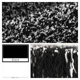 Yimobra Black and White Bathroom Rugs Non Slip Washable 24x17, Ultra Soft and Water Absorbent Bath Mats, Plush Fluffy Shower Mat Outside, Microfiber Thick Matts for Bathroom FloorSink - Retail: $17