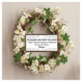 TOMATO FANQIE Warning Sign- Please Do Not Flush Paper Towels, Sanitary Products, Tissues and Wipes Vintage Style SignPlaque 5 X 10 inch (US-G031) - Retail: $10