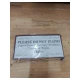 TOMATO FANQIE Warning Sign- Please Do Not Flush Paper Towels, Sanitary Products, Tissues and Wipes Vintage Style SignPlaque 5 X 10 inch (US-G031) - Retail: $10