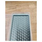 WIBIMEN Mini Ice Cube Trays, Small Tiny Round Pebble Crushed Nugget Ice Trays for Freezer with Lid - Chilling Drinks Coffee Juice(2 Pack0.55In - Blue) - Retail: $13