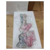 Rayberro Pink Mermaid Figurines 7.28\ Resin Mermaid Sculpture Mediterranean Princess Ornaments Home Office Desktop Bookshelf Mermaid Collectible Figurines Crafts Fish Tank Aquarium Decoration - Retail