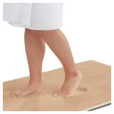 Genteele Memory Foam Bath Mat Non Slip Absorbent Super Cozy Velvet Bathroom Rug Carpet (17 inches X 24 inches, Beige - Retail: $15