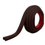 Rubber Bond TV Cord Hider Cable Protector - Strong Self Adhesive Wall Cord Cover Cable Hider - Low Profile Cable Management Wall Cord Concealer Cable Raceway (Dark Brown, 10 Feet) - Retail: $28