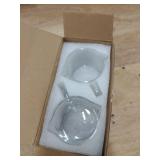 Espresso Cups Set of 2, 4 Oz Espresso Shot Glass with Handle Double Spout Cups Clear Glass Milk Cup Coffee Accessories Great for Making Coffee Desserts Salad Dressing - Retail: $8