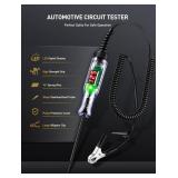WINAMOO Automotive Test Light with 3-48V LED Digital Voltage Display, Auto Circuit Tester with Voltmeter and Dual Color Polarity Indicate, Electric Test Pen wStainless Probe for CarTruckSUV Checker - 