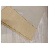 OVZME Gold Sheer Curtains 63 Inches Long 2 Panels - Soft Light Filtering Window Sheer Panels for Living RoomBedroom, Top Dual Rod Pocket, 1 Pair, Each 42Wx63L Inches - Retail: $9
