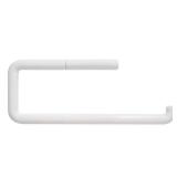 iDesign Plastic Wall Mounted Metal Paper Towel Holder  Roll Organizer for Kitchen  Bathroom  Craft Room  13  x 5  - White