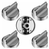 TOMOON W10594481 Gas Stoven Knob for Whirl-Pool Cooktop Range WCG97US0DS00 WCG97US6DS00,Stainless Steel Control Knob Replaces WPW10594481 3281332 AP6023301 - Retail: $26