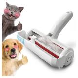 DELOMO Pet Hair Removal Tool: Pet Hair Remover with Fur Bin - Reusable Lint Roller for Pet Hair - Cat and Dog Hair Remover for Couch, Furniture, Carpet, Clothes, Car Seat - Essential for Pet Owners - 