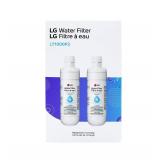 LG LT1000P2 6-Month  200 Gallon Refrigerator Replacement Water Filter, Reduces Chlorine, 2 Count (Pack of 1), White. - Retail: $100