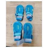 QUMY Dog Shoes for Large Dogs, Medium Dog Boots and Paw Protectors for Winter Snowy Day, Summer Hot Pavement, Water-Resistant in Rainy Weather, Outdoor Walking, Indoor Hardfloors Skid-Resistant Sole -