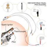 Upgrade 100112330 Water Heater Pilot Assembly, Replace 9007876 Thermopile, Compatible with 300 301 Series Whirlpool Water Heater Parts and A.O.Smith, American, State, Kenmore, Reliance - Retail: $36