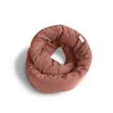 Huzi Infinity Pillow - Home Travel Soft Neck Scarf Support Sleep (Terracotta) - Retail: $55