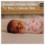 GLLQUEN BABY Muslin Swaddle Blankets 4-Pack Breathable Receiving Blankets (35x 40") Soft Baby Blankets for Girls and Boys Newborn Essentials Muslin Burp Cloths Swaddle Wrap Baby Gift (Flower) - Retail