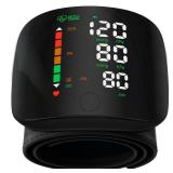 Double love Wrist Blood Pressure Monitor Led Display, Touch Screen Wrist Blood Pressure Cuff 99x2 Reading Memory Wrist Bp Monitor with Carrying Case(Black) - Retail: $30