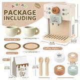 Airlab Toy Coffee Maker for Kids Wooden Kitchen Accessories Pretend Play Toddler Coffee Playset for Girls Boys Ages 3 4 5 Years Birthday Gifts - Retail: $23