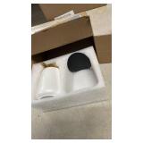 Enra Ceramic Soap Dispenser,12 oz Hand Lotion Dispenser with Gold Pump,Refillable Dish Soap Dispenser,Modern Liquid Soap Dispenser for Bathroom,Kitchen with Easy-to-Press Pump - Retail: $20