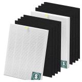 C545 True High Efficiency Replacement Filter S Compatible with Winix C545 Replacement for Winix S Filters Part 1712-0096-00 and 2522-0058-00, 2 x True Filter + 8 x Activated Carbon Pre-Filter - Retail