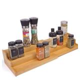 JinDoWin Spice Rack Organizer For Cabinet, Spice Organization For Cabinet, Spice Rack For Countertop,15.7 Inch Adjustable Seasoning Organizer Spice Organizer (2 Pack, Large) - Retail: $327