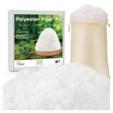 GarfxG Polyfill Stuffing, 1.1 LB Premium Polyester Fiber Fill, Plant Fiber Filling with Certificate for Couch, Plush Pillows, Cushion, Stuffed Animals, Cloud Decorations, Machine Washable - Retail: $1