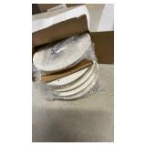 Calvana (5-Pack) 6.5\ RV Ceiling Vent Covers for Inside Camper, RV AC Vent Cover Replacement, Fits 4-5/8\in Ducts, Rotatable Slats for Directional Airflow, White - Retail: $26in