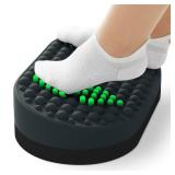 Dikdoc Foot Rest for Under Desk at Work, Home Office Foot Stool, Ottoman Foot Massager for Plantar Fasciitis Relief, Soft Silicone Footrests, Anti-Fatigue Fidget Toy (Gray) - Retail: $40