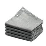 ABOSUN 90percent Outdoor Sun Shade Cloth, 8ft x 8ft, Pergola, Deck, and Backyard Patio Sunshade with UV Protection, Heat Resistant HDPE Material, Reinforced Grommets (8x8 FT, Grey) - Retail: $37