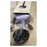 slopehill Professional Ionic Hair Dryer, Powerful 1800W Fast Drying Low Noise Blow Dryer with 2 Concentrator Nozzle 1 Diffuser Attachments for Home Salon Travel (Lavender) - Retail: $32