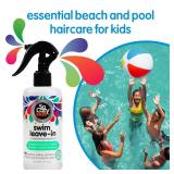 SoCozy Swim Leave In Conditioner Spray and Treatment for Kids Hair (8 Fl Oz) Protects and Repairs Pool, Sun and Salt Damaged Hair, Gentle Formula with Activated Charcoal, Vitamin B5 and Sunflower Seed
