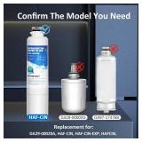 WSKFDTI DA29-00020B Replacement for Samsung Water Filter DA29-00020B, HAF-CIN/EXP, RF28HFEDBSR, RF263TEAESG, RF263BEAESR, RF28HDEDBSR, HAF-CIN, RF4287HARS, RF4267HARS, DA97-08006A, 3 Filters - Retail: