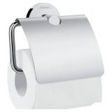 hansgrohe Toilet Paper Holder with Cover 5-inch Toilet Paper Holder in Chrome, 41723000 - Retail: $26
