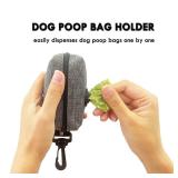 (2 Pack) Dog Poop Bag Holder for Leash,Doggie Waste Bag Dispenser Small Doggy Poop Bag Zipper Pouch with Carabiner Clip, Leash Attachment Holder for Pet Puppy Poop Bags - Retail: $872