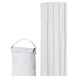 Amazon Basics Portable Blackout Curtain Shade with Suction Cups, 50\W x 78\inL, 1 Pack, White - Retail: $23in