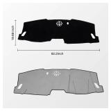 KUST Car Dash Cover for 2023 2024 2025 2026 Honda Pilot (Without HUD) Polyester Dashboard Cover Non-Slip Interior Accessories for Pilot Custom Fit Dash Mat Sunshade Windshield No Glare Black - Retail: