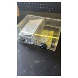 Clear Acrylic Lockable Storage Container 2pk - Retail: $45