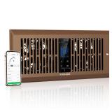 VIVOSUN Quiet Register Booster Fan for ??\ ?? ????\in Holes, Cooling Heating Vent Fan with 10-Speeds App Control andAdjustable Wind Direction, Thermostat Control for Bedroom, Bathroom andAttic, Brown 