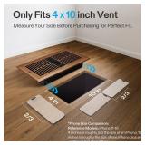 VIVOSUN Quiet Register Booster Fan for ??\ ?? ????\in Holes, Cooling Heating Vent Fan with 10-Speeds App Control andAdjustable Wind Direction, Thermostat Control for Bedroom, Bathroom andAttic, Brown 