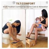StrongTek Adjustable Foot Rest for Under Desk, 3-Level Adjust Incline, 7\ Step Stool for Kids Adults, Ergonomic Foot Stool Relieves Swelling, One Step Stool with Non-Slip Surface for Home and Office -